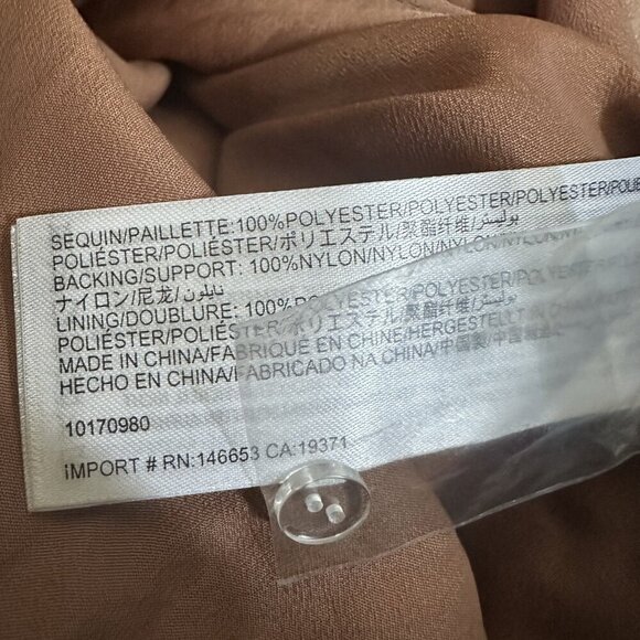 C/Meo Collective Sequence dress halter copper rose gold S Resolve ILLUMINATED - Picture 11 of 11